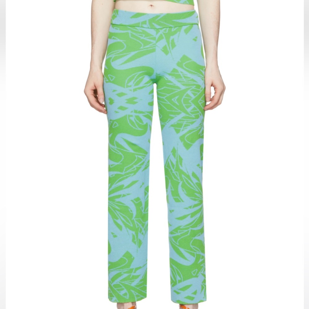 PALOMA WOOL BLUE & GREEN CHASIS LOUNGE PANT